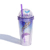Gift - Online 01 / 1 PCS Children's 420ml Magical Mermaid Insulated Tumbler with Shimmering Glitter Lid