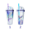 Gift - Online Children's 420ml Magical Mermaid Insulated Tumbler with Shimmering Glitter Lid