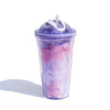 Gift - Online Purple / 1 PCS 500ml Insulated Floral PS Tumbler with Starry Sky Lid & Straw - Sakura Scale Cup