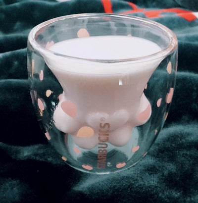 Gift - Online Starbucks White / 1 PCS Starbucks Cute Cat's Claw Design Double Wall Tea Cup Coffee Cup Water Mug 250ml