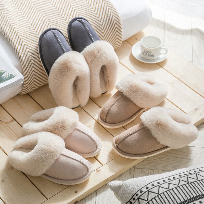Gift - Online Women Men AntiSlip Indoor Slippers Home Warm Fleece House Warm Shoes