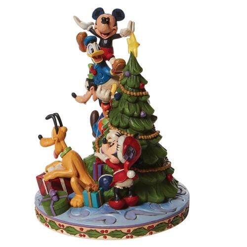 White Hill Traditions Figurines DISNEY TRADITIONS - MICKEY & MINNIE MOUSE WITH FRIENDS - MERRY TREE TRIMMING