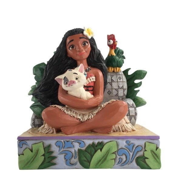White Hill Traditions Figurines DISNEY TRADITIONS - MOANA WITH PUA & HEI HEI - WELCOME TO MOTUNUI