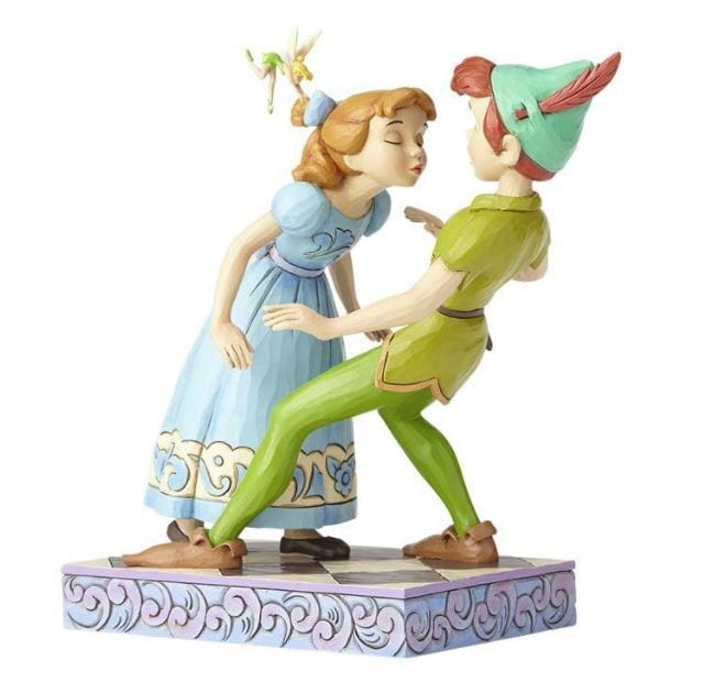 White Hill Traditions Figurines DISNEY TRADITIONS - PETER PAN, WENDY & TINKER BELL - AN UNEXPECTED KISS