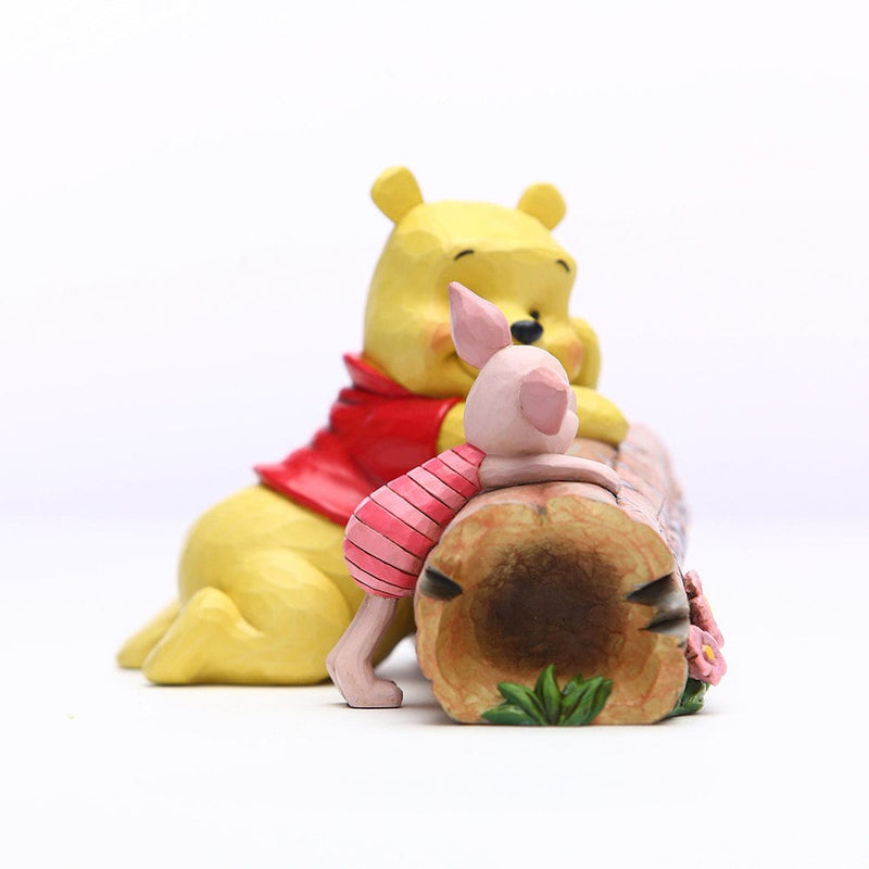 White Hill Traditions Figurines DISNEY TRADITIONS - WINNIE THE POOH AND PIGLET ON A LOG - TRUNCATED CONVERSATION