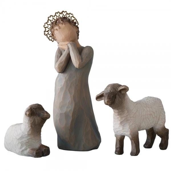 White Hill Willowtree Figurine WILLOW TREE NATIVITY COLLECTION LITTLE SHEPHERDESS - #26442
