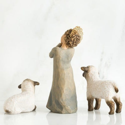 White Hill Willowtree Figurine WILLOW TREE NATIVITY COLLECTION LITTLE SHEPHERDESS - #26442
